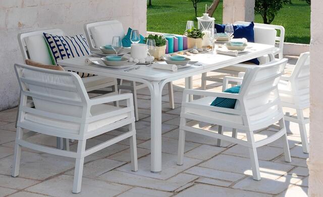 Alloro 140cm Extendable Table (6-8) White White