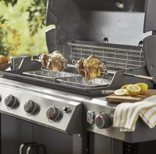 Weber Rotisserie For Genesis II 4 & 6 Burner