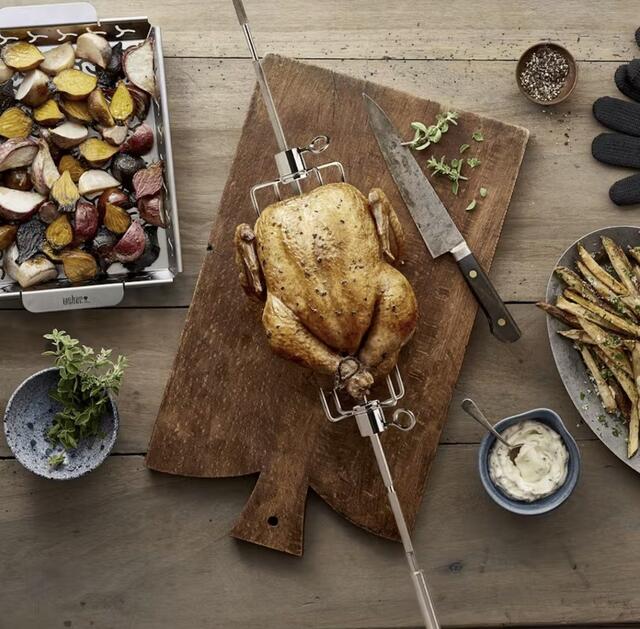 Weber Rotisserie For Genesis II 4 & 6 Burner