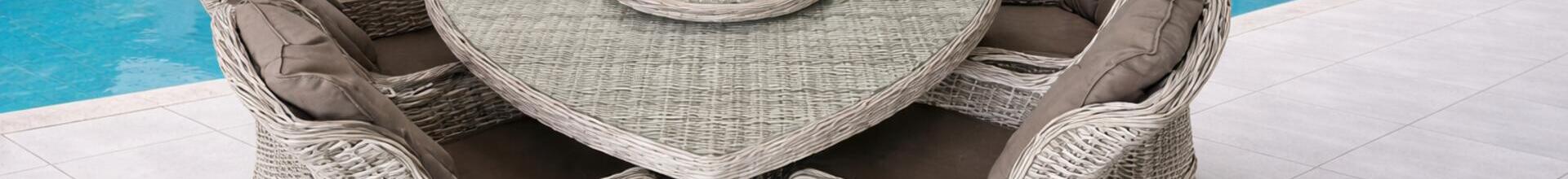 Ribera Pearl 160x160cm Triangular Dining Set