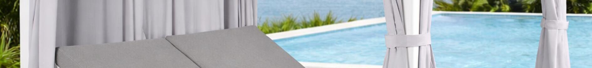 Seychelles Aluminium Double Daybed White