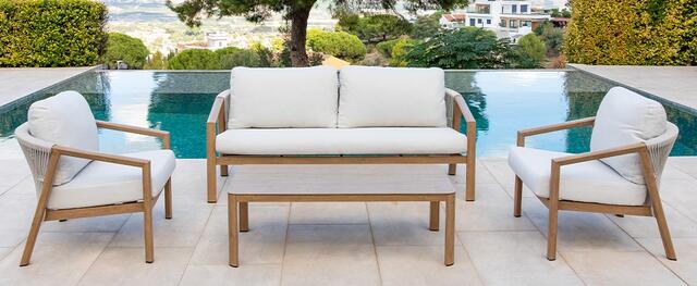 Masai Dining Table 200x90 and 6 Chairs 