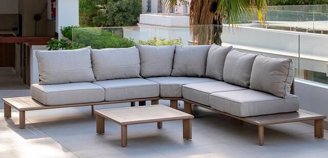Congo Aluminium Corner set