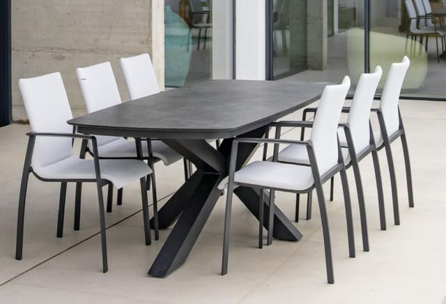 Singapur Antracite Dining Table 220 x 100