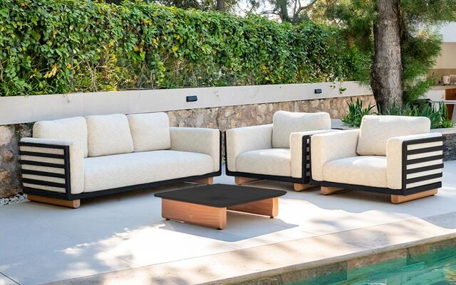 Vega White Sofa Set