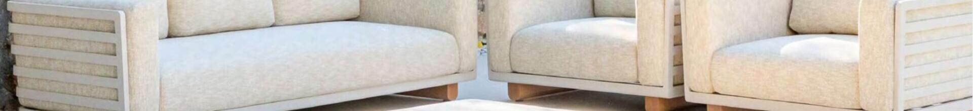 Vega White Sofa Set