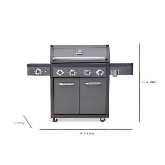 4 Burner Legacy HYBRID BBQ 