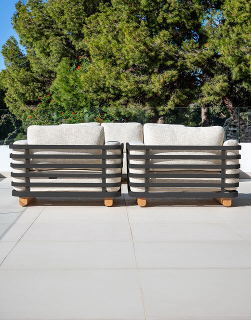 Vega Antracite Sofa Set