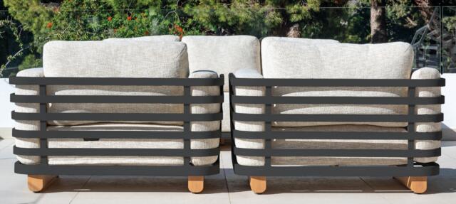 Vega Antracite Sofa Set