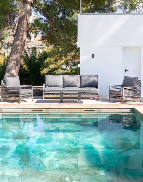 Pacific 3 Seater Antracite Sofa Set