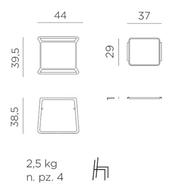 POP side table Tortora