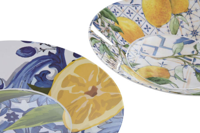 Melamine Plate Medium (Lemons)