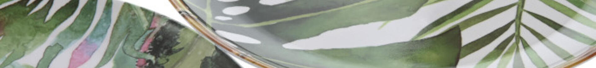 Melamine Plate Large (Leaves)
