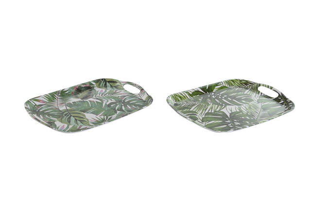 Melamine Tray (Leaves)