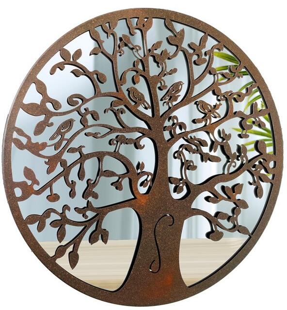 Rustic Tree of Life Wall Art / Mirror 50cm dia. 