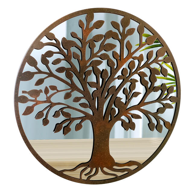 Rustic Tree of Life Wall Art / Mirror 60cm dia. 