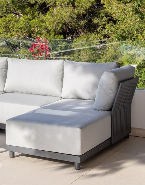 Miami Aluminium Corner Sofa Set