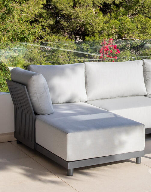 Miami Aluminium Corner Sofa Set