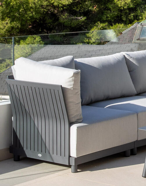 Miami Aluminium Corner Sofa Set
