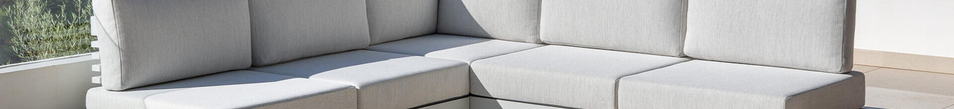 Neva Aluminium Corner Sofa Set