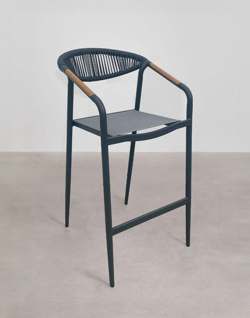 Larissa Antracite Bar Stool