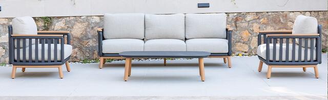 Riga Antracite Sofa Set