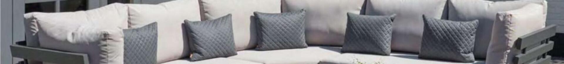 Ibiza Antracite Aluminium Corner Sofa Set