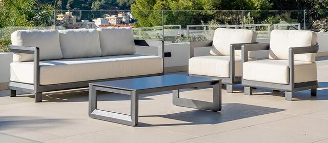 America Antracite Sofa Set