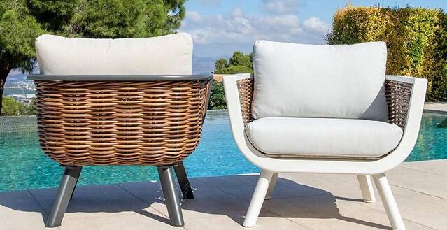 Sudan White Aluminium Sofa Set