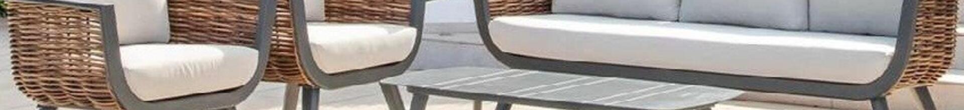 Sudan Antracite Aluminium Sofa Set