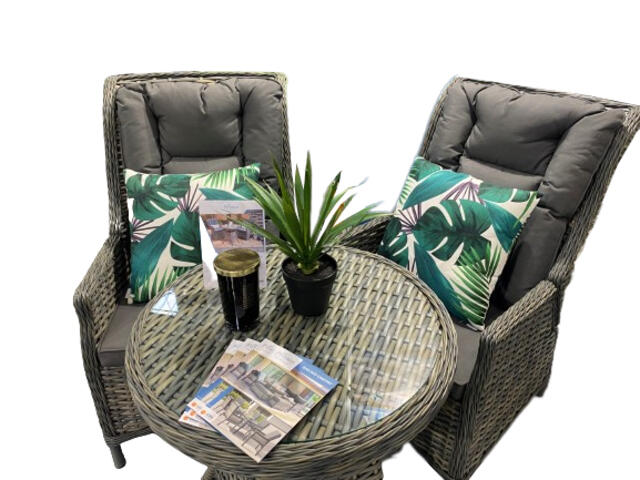 Jerez Flint Reclining Bistro Set