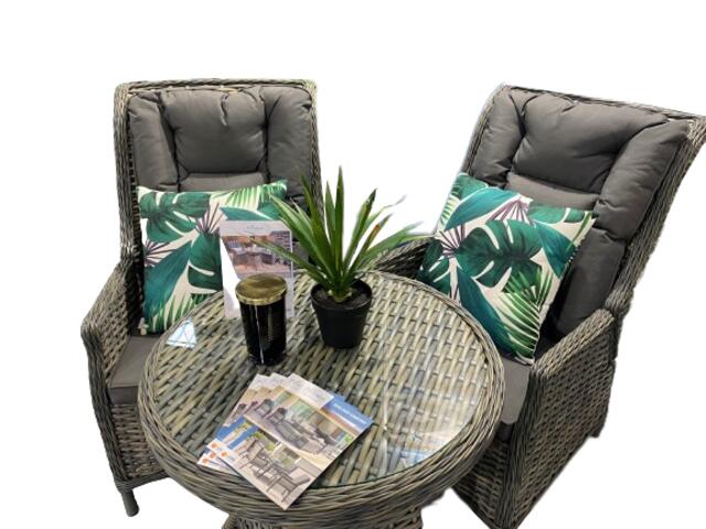Jerez Flint Reclining Bistro Set