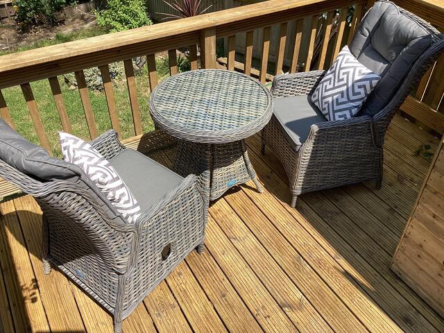 Jerez Flint Reclining Bistro Set