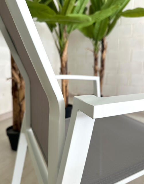 Lorca Dining Chair White/Grey