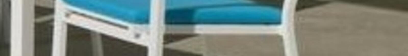 Augusta White Dining chair with cushion