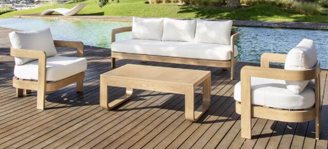 Majestic Skyros Aluminium 3 Seater Sofa set