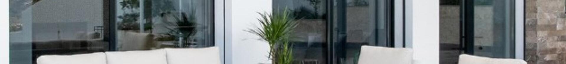 Mendoza White Aluminium Sofa set