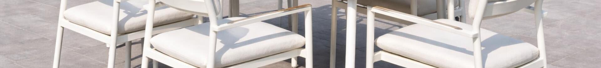 Bayo Aluminium Dining Set White