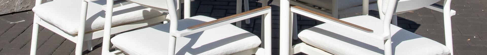 Bayo Aluminium Dining Set White