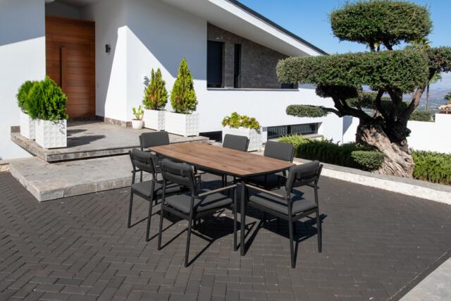 Bayo Aluminium Dining Set Antracite