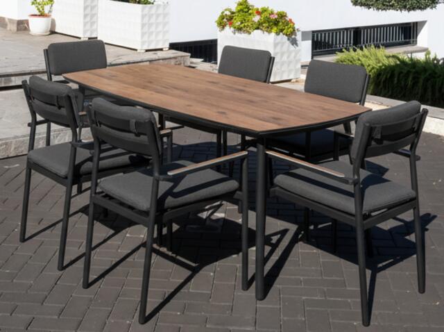 Majestic Bayo Aluminium Dining Set Antracite