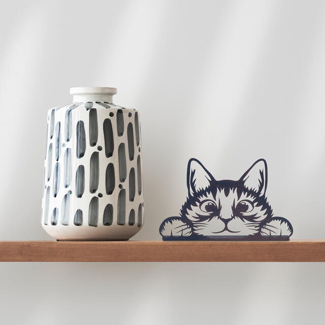Peeping Cat Wall Art