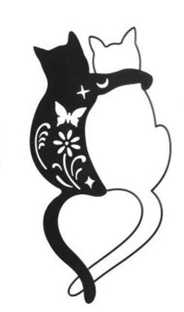 Cat Wall Art - (Cuddling)