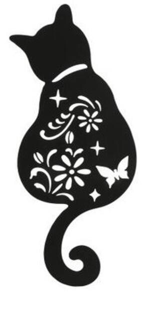 Cat Wall Art (Curled Tail)