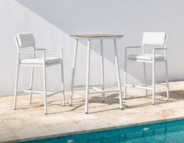 Bayo Bar Stool White Bayo Bar Stool White
