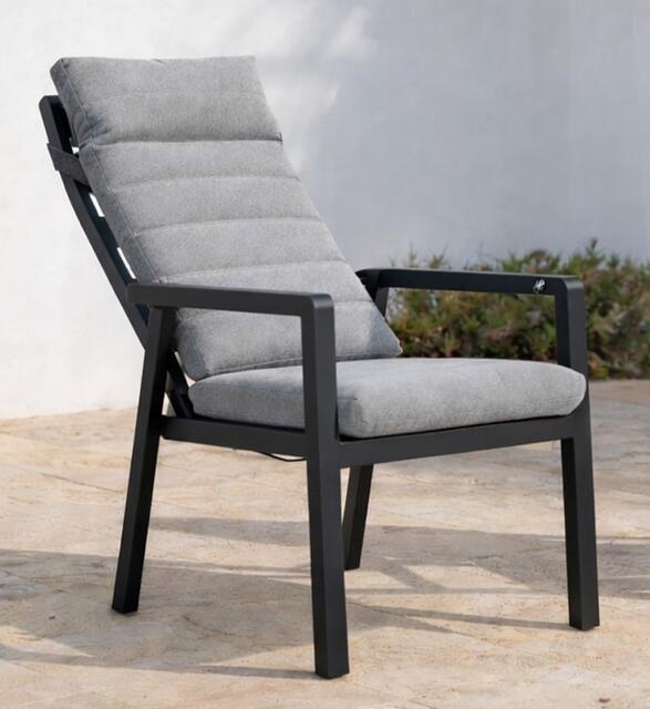 Mexico Antracite Aluminium Reclining Chair Mexico Antracite Aluminium Reclining Chair