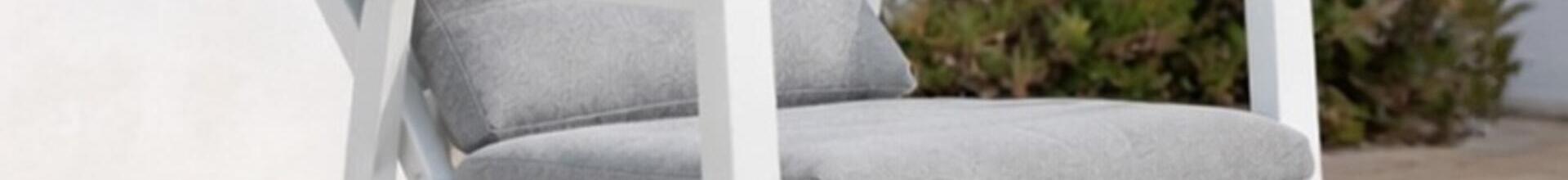 Mexico White Aluminium Reclining Chair