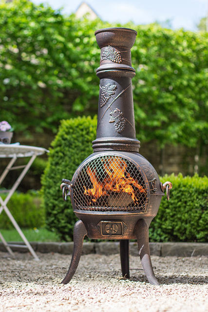 Cast Iron Grape Chimenea