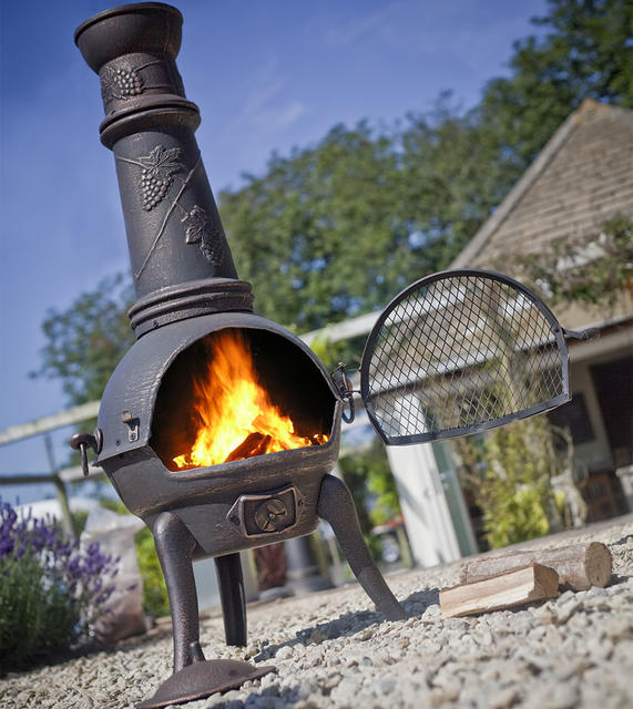 Cast Iron Grape Chimenea