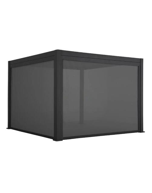 Andina 3 x 4m Bioclimatic Aluminium Pergola Antracite